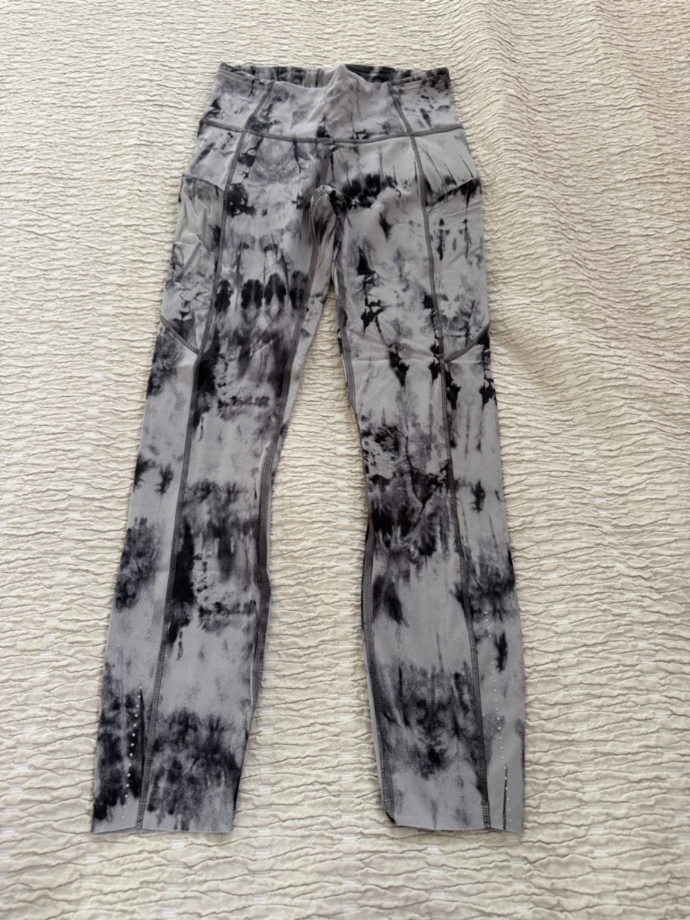 lululemon athletica Gray Marble Tie-Dye Leggings Size 4